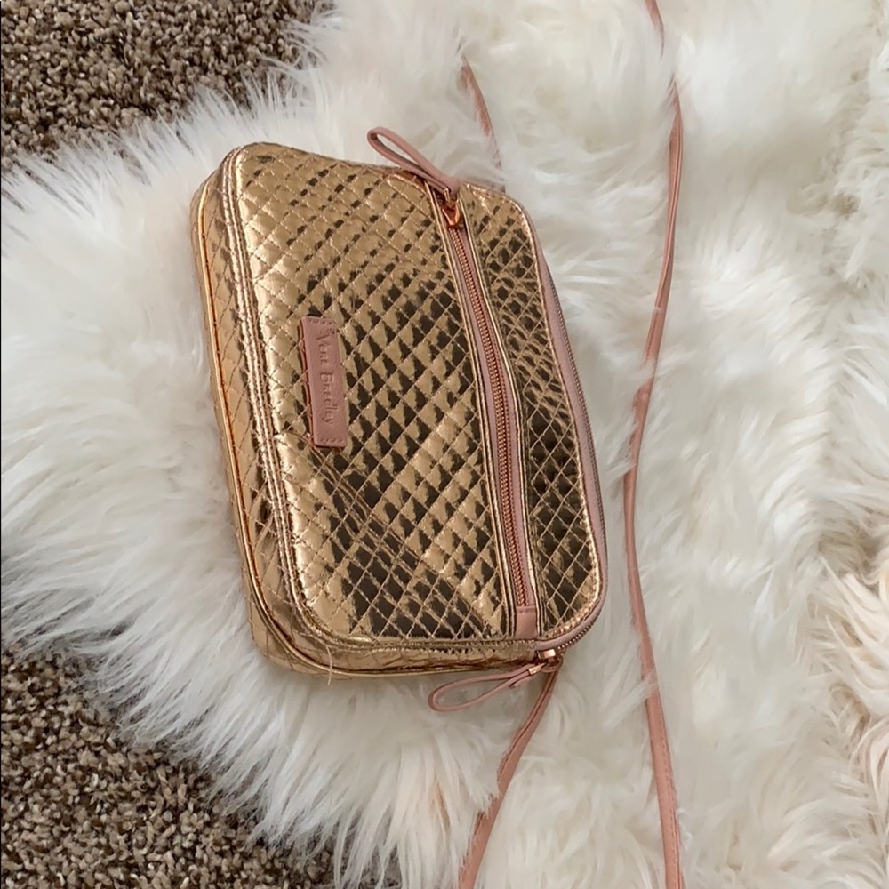 RARE Vera Bradley rose gold crossbody